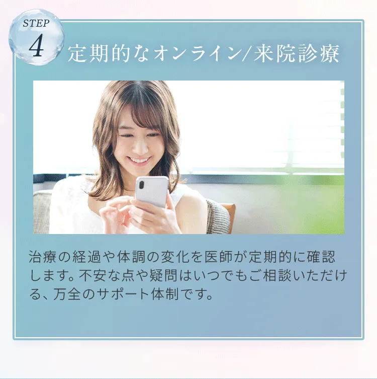 安心して始めていただくための４ステップ④